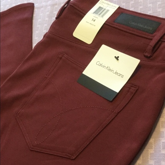 Size 14! Calvin Klein zip up stretch pant - Picture 2 of 8